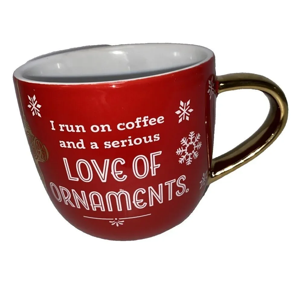 Hallmark Keepsake Mug - I Run on Coffee & Ornament Love - New (No Box)-